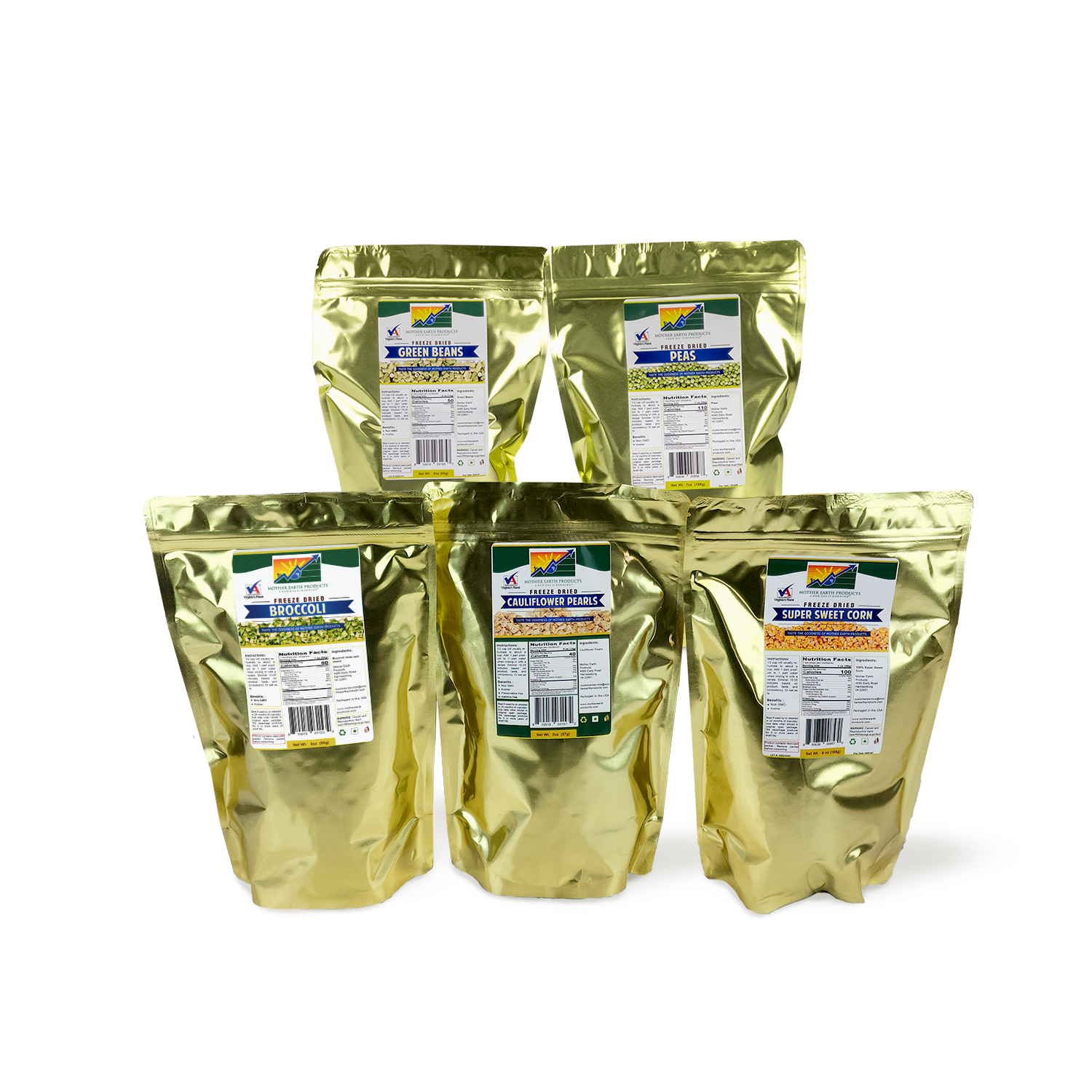 Freeze Dried Vegetable Kit